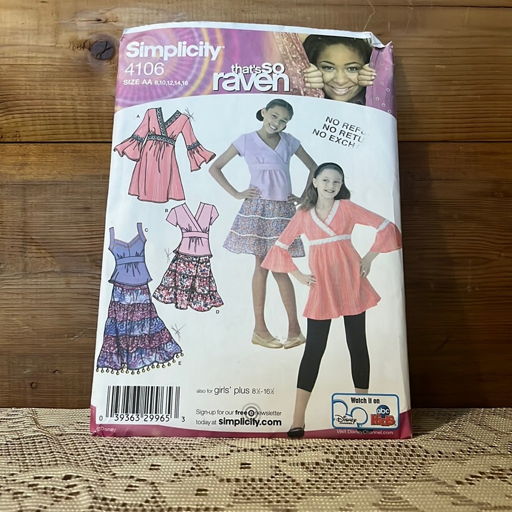 Simplicity That’s So Raven Uncut Sewing Pattern